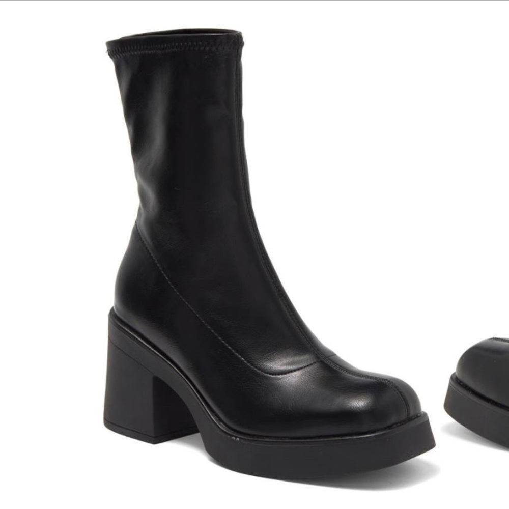 Platform Squared Bootie